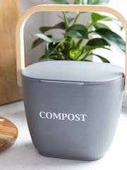 Natural Elements Grey Bamboo Viscose Kitchen Compost Bin - Image 1 of 4