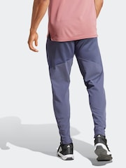 adidas Blue Designed for Training Hybrid Joggers - Image 2 of 6
