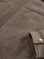 Stone Natural Twin Pocket Quilted Shacket With Zip - Image 14 of 18