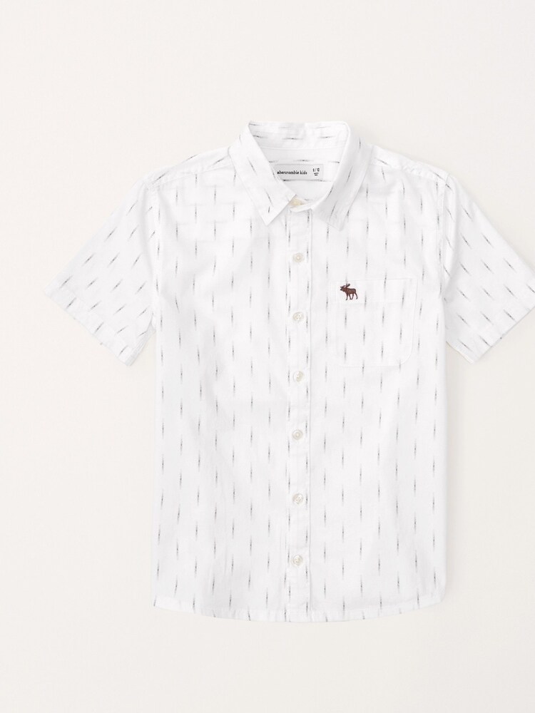 Abercrombie & Fitch Short Sleeve Resort Shirt - Image 1 of 2 Abercrombie & Fitch Short Sleeve Resort Shirt - Image 1 of 2