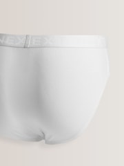 White 4 pack Cotton Rich Briefs - Image 4 of 5