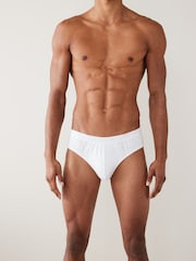 White 4 pack Cotton Rich Briefs - Image 5 of 5