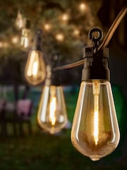 Premier Decorations Ltd Garden 20 Warm White Connectable Festoon Lights - Image 1 of 3
