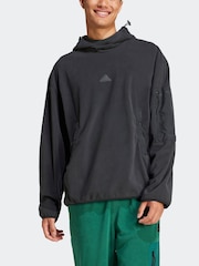adidas Black City Escape Polar Fleece Hoodie - Image 2 of 7