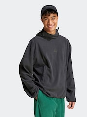 adidas Black City Escape Polar Fleece Hoodie - Image 4 of 7