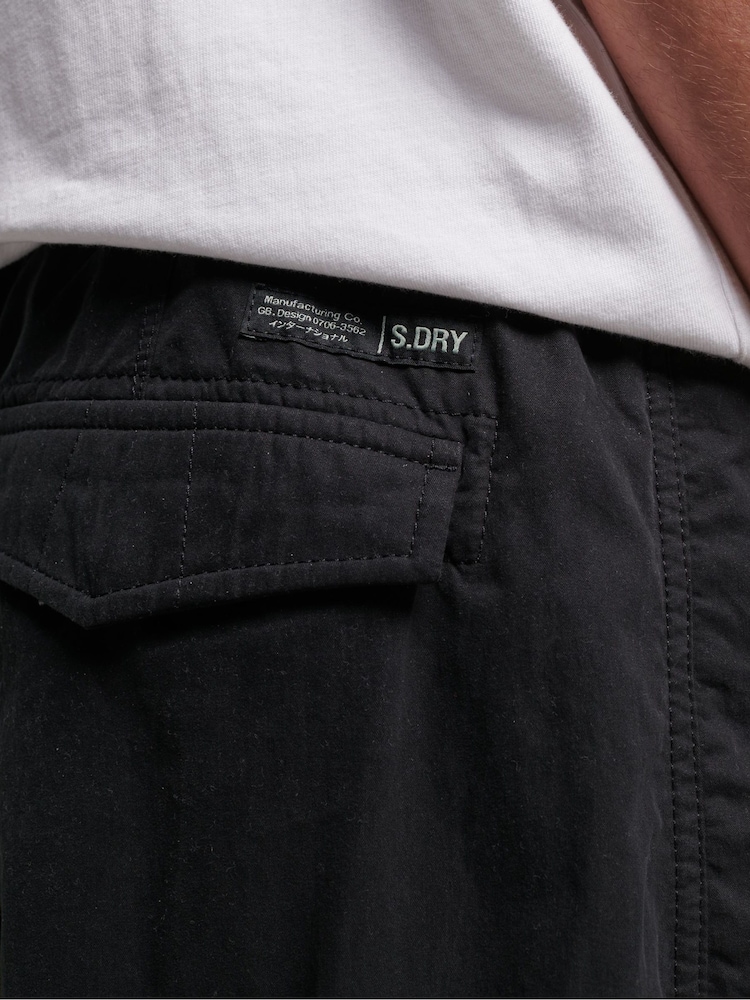 Superdry Black Parachute Grip Trousers - Image 4 of 8