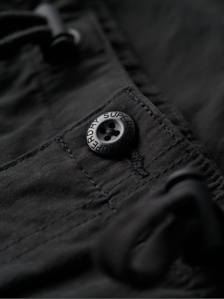 Superdry Black Parachute Grip Trousers - Image 7 of 8