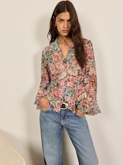 BHOEM Multi Ruffle Long Sleeve Floral Blouse - Image 3 of 5