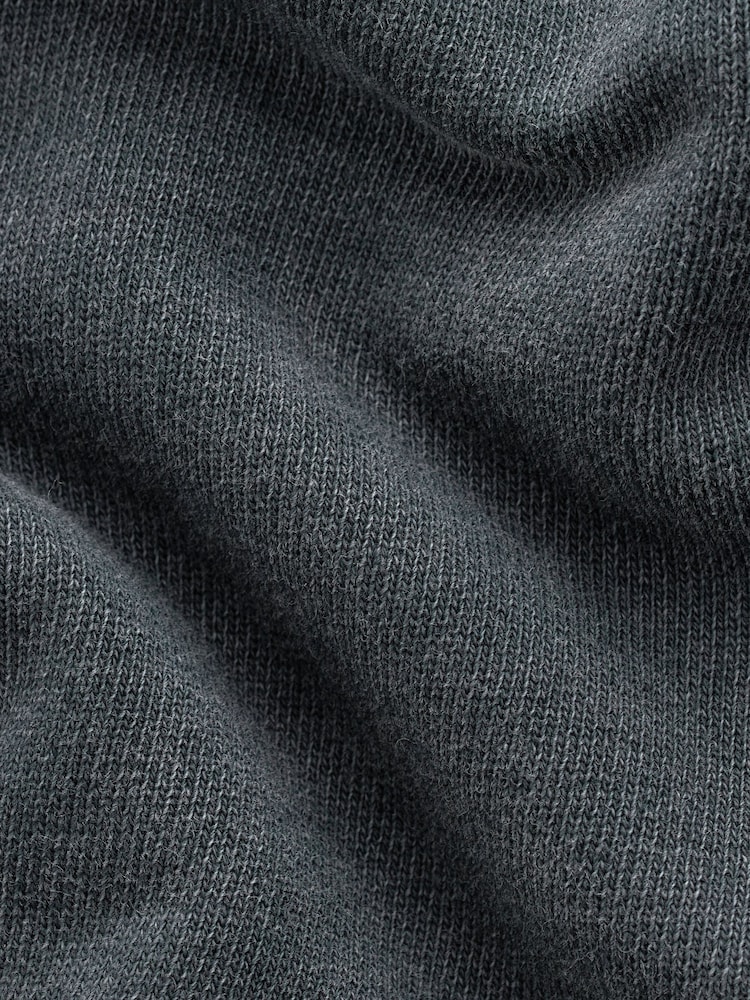 Charcoal Grey Garment Washed Hoodie - Image 8 of 8