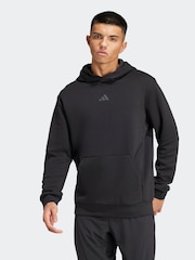 adidas Black Designed for Training Hoodie - Image 1 of 7