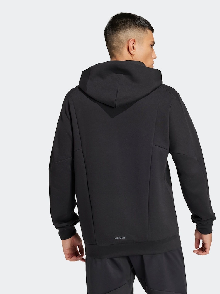 adidas Black Designed for Training Hoodie - Image 2 of 7