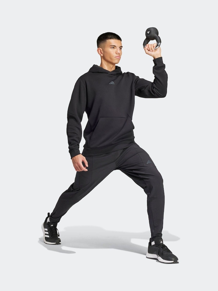 adidas Black Designed for Training Hoodie - Image 4 of 7