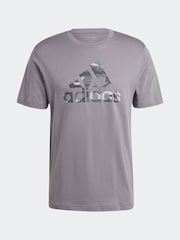 adidas Grey Camo Bos 100% Cotton T-Shirt - Image 7 of 7