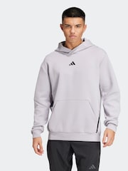 adidas Grey Designed for Training Hoodie - Image 1 of 7