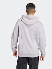 adidas Grey Designed for Training Hoodie - Image 2 of 7