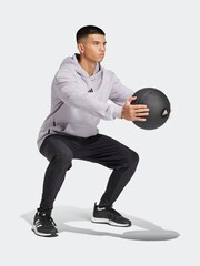 adidas Grey Designed for Training Hoodie - Image 3 of 7