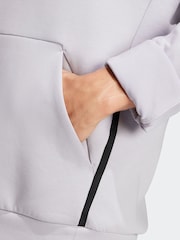 adidas Grey Designed for Training Hoodie - Image 5 of 7