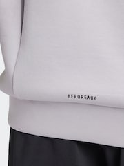 adidas Grey Designed for Training Hoodie - Image 6 of 7