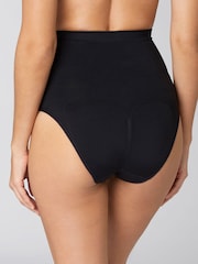Black High Waist Brief Seamless Firm Tummy Control Shaping Briefs - Image 2 of 4