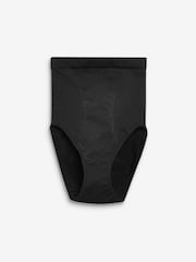 Black High Waist Brief Seamless Firm Tummy Control Shaping Briefs - Image 4 of 4