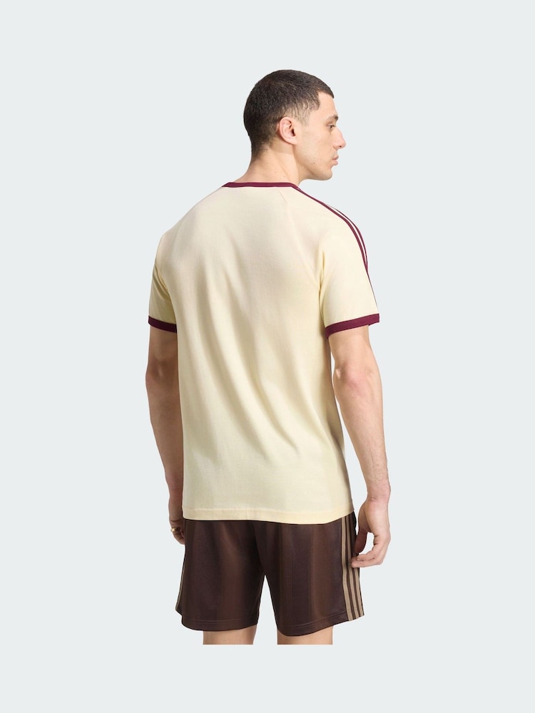 adidas Originals Yellow 3-Stripes T-Shirt - Image 2 of 5