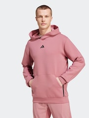 adidas Red Designed for Training Hoodie - Image 1 of 7