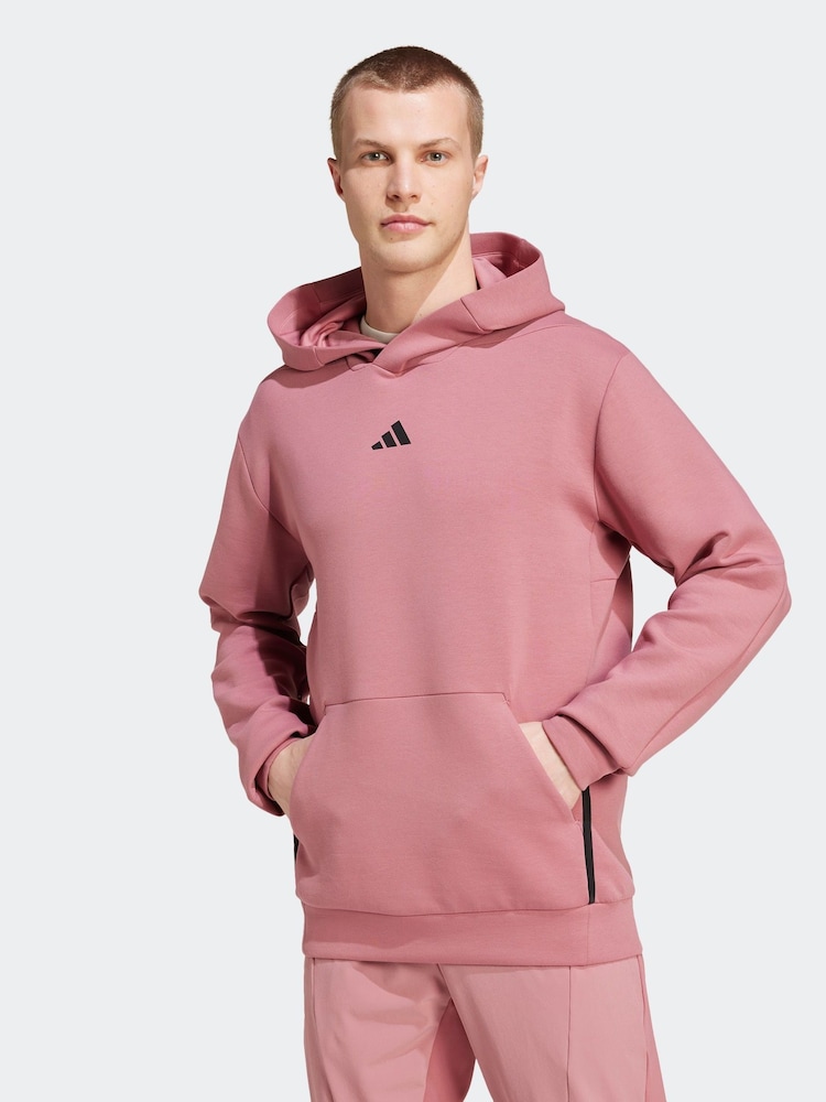 adidas Red Designed for Training Hoodie - Image 1 of 7