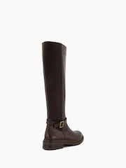 Dune London Brown Teller Cleated Buckle Knee High Boots - Image 5 of 6