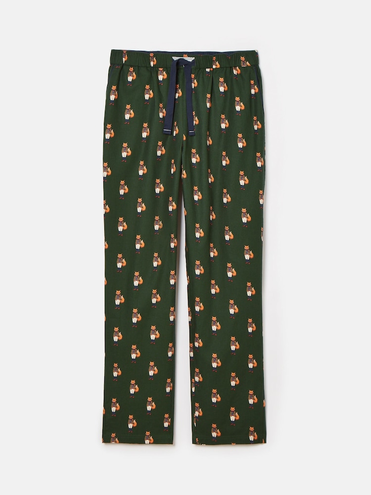 Joules Dozer Green Cotton Pyjama Bottoms - Image 7 of 7
