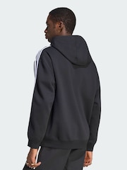 adidas Originals Black Adicolor Oversize Full-Zip Hoodie - Image 2 of 5