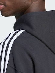 adidas Originals Black Adicolor Oversize Full-Zip Hoodie - Image 4 of 5