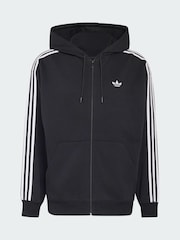 adidas Originals Black Adicolor Oversize Full-Zip Hoodie - Image 5 of 5