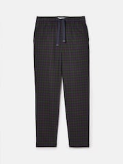 Joules Sleeper Green/Navy Checked Pyjama Bottoms - Image 6 of 7