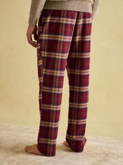 Joules Sleeper Red Checked Pyjama Bottoms - Image 2 of 5