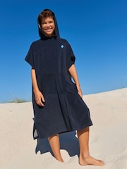 Navy Blue Towelling Cover-Up (3-16yrs) - Image 1 of 6