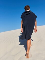 Navy Blue Towelling Cover-Up (3-16yrs) - Image 2 of 6
