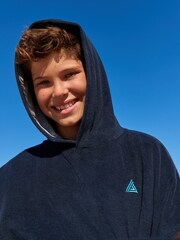 Navy Blue Towelling Cover-Up (3-16yrs) - Image 3 of 6
