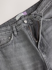 ধূসর - Hourglass Wide Leg Denim Jeans - 8এর মধ্যে 8 ছবি