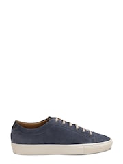 Loake Blue Dash Suede Capped Toe Sneakers - Image 3 of 5