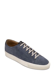 Loake Blue Dash Suede Capped Toe Sneakers - Image 4 of 5