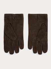 Polo Ralph Lauren Brown Leather & Suede Everyday Gloves - Image 2 of 2