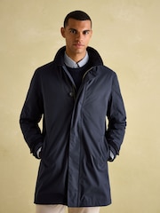 Joules Sandford Navy Blue Waterproof Raincoat - Image 1 of 10