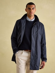 Joules Sandford Navy Blue Waterproof Raincoat - Image 6 of 10