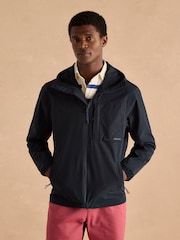 Joules Ayston Navy Blue Lightweight Waterproof Coat - Image 1 of 13