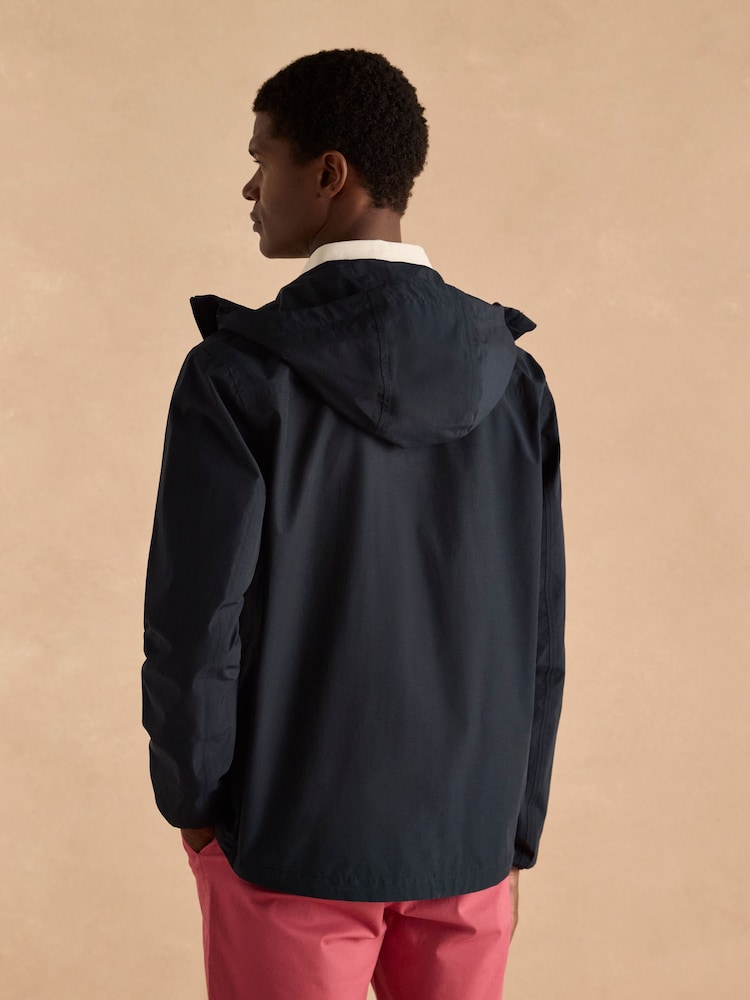 Joules Ayston Navy Blue Lightweight Waterproof Coat - Image 2 of 13