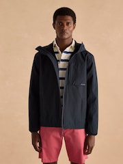 Joules Ayston Navy Blue Lightweight Waterproof Coat - Image 4 of 13