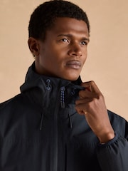 Joules Ayston Navy Blue Lightweight Waterproof Coat - Image 8 of 13
