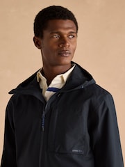 Joules Ayston Navy Blue Lightweight Waterproof Coat - Image 9 of 13