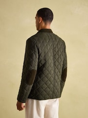 Joules Jasper Green Diamond Quilted Blazer - Image 4 of 10