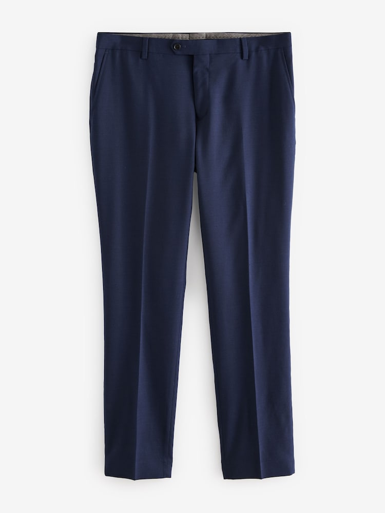 bleu vif - Coupe ajustée  Signature Tollegno Costume Pantalon - Image 7 of 10